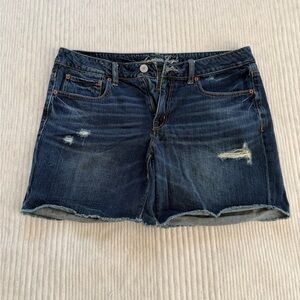 American Eagle Outfitters Dark Blue Jean Shorts